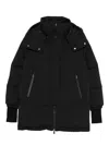 Herno Two Layers Hooded Puffer Coat Clothing In Black
