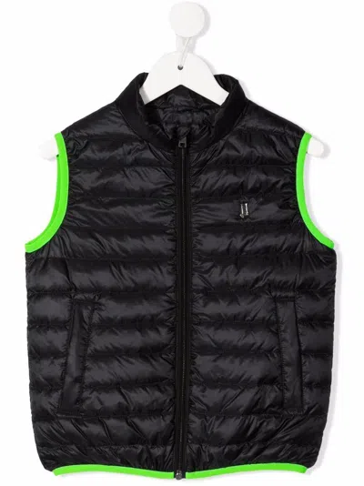 Herno Two-tone Sleeveless In Nero