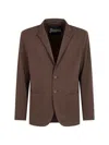 Herno Two-button Jacket In Brown