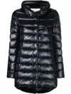 Herno Amelia Stand Collar Down Puffer Coat In Black