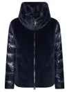 Herno Ultra-light Bimaterial Bomber Jacket In Black