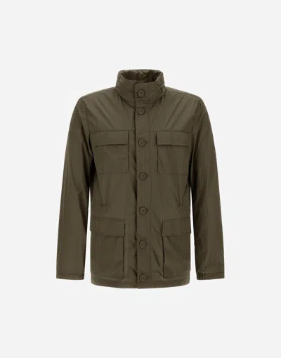 Herno Ultralight Crease Field Jacket In Light Military