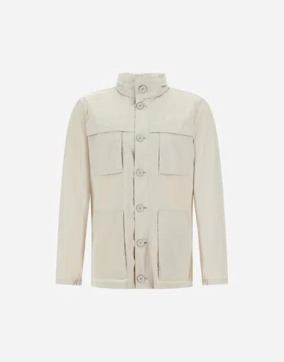 Herno Ultralight Crease Field Jacket In Neutral
