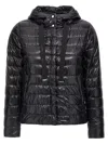 Herno Black Down Jacket With Drawstring Hood And Logo Detail On The Drawstring In Tech Fabric Woman In Black