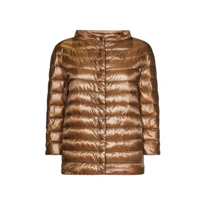 Herno Ultralight Down Jacket In Brown
