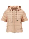 Herno Women Nylon Short Down Jacket In Pink