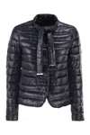 Herno Ultra Light Down Jacket With Bow Neckline