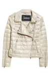 Herno Ultralight Down Moto Jacket In 1985 Champagne