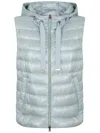 Herno Water-resistant Ultrathin Gilet Featuring Double-zip Closure In Gray