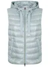 Herno Water-resistant Ultrathin Gilet Featuring Double-zip Closure In Gray