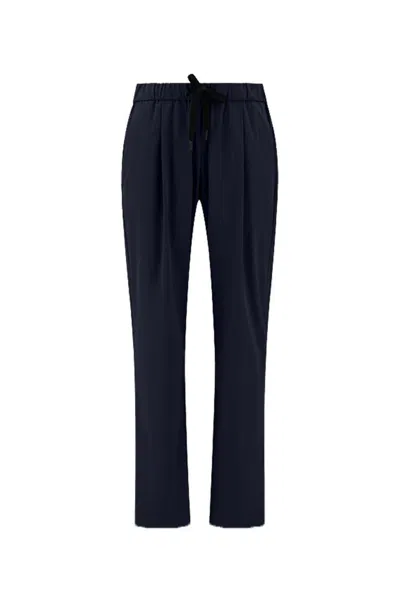 Herno Ultralight Drawstring Trousers In Blue