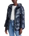 Herno Ultralight Fingertip Hooded Jacket In Blue