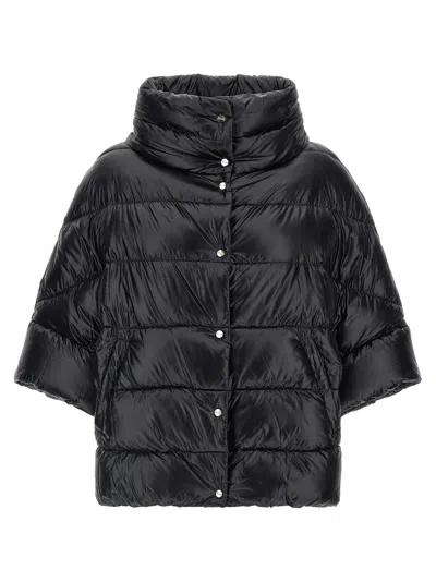 Herno Ultralight Hood Down Jacket In Black