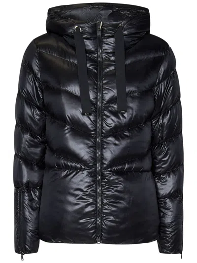 HERNO HERNO ULTRALIGHT HOODED DOWN JACKET WITH ZIP DETAIL