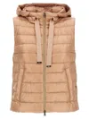 Herno Ultralight Hooded Vest In Pink