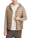 Herno Ultralight Mixed Media Jacket In Brown