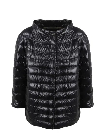 Herno Ultralight Nylon Cape In Black