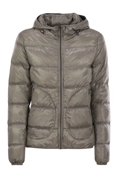 HERNO HERNO ULTRALIGHT NYLON DOWN BOMBER JACKET