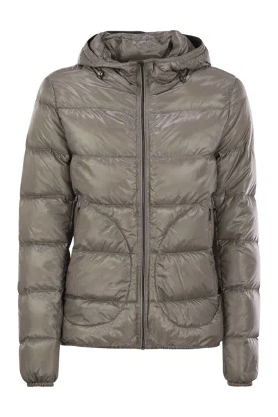 HERNO HERNO ULTRALIGHT NYLON DOWN BOMBER JACKET