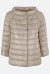 Herno Reversible Nylon Down Jacket In Beige