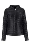 Herno Nylon Quilted Jacket With Zip Pockets In Black