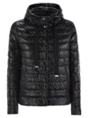 Herno Ultralight Hooded Quilted Jacket Clothing In Black
