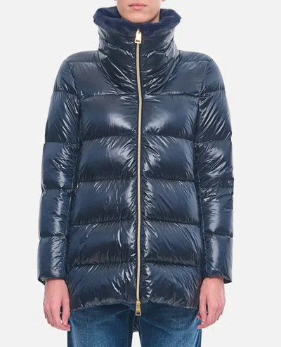 Herno Ultralight Nylon Down Jacket In Blue