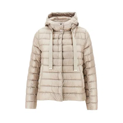 Herno Ultralight Nylon Down Jacket In Neutral