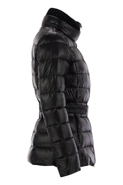 HERNO HERNO ULTRALIGHT NYLON DOWN JACKET WITH BELT