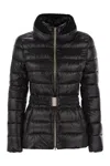 Herno Women Ultralight Nylon Down Jacket With Belt