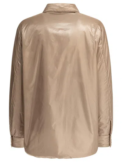 Herno Ultralight Nylon Jacket Shirt In Neutral
