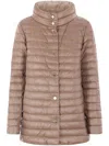 Herno Ultralight Nylon Reversible Down Jacket In Pink