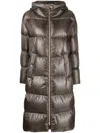 Herno Matilde Midi Down Jacket In Gray