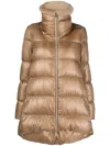Herno Ultralight Puffer Coat In Braun