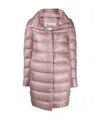 Herno Ultralight Quilted Coat In Nude