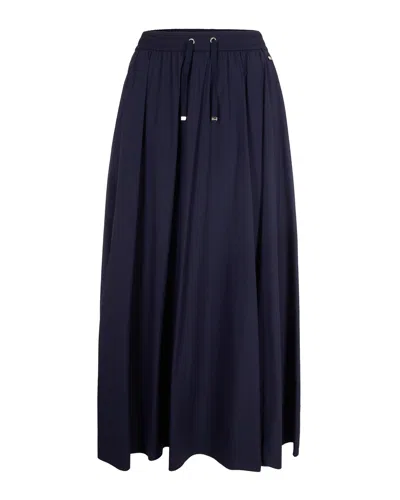 Herno Ultralight Stretch Nylon Midi Skirt In Black