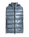 Herno Ultrlight Engineering 7 Den Man Vest Slate Blue Size 40 Polyamide, Elastane In Blue