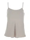 Herno U-neck Technical Polyester Tank Top In Multi