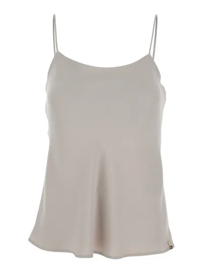 HERNO HERNO U-NECK TECHNICAL POLYESTER TANK TOP