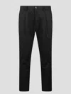 Herno Unwashed Lightweight Scuba Pants In Black