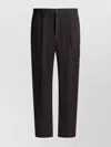 Herno Utility Trousers With Elastic Waistband And Pockets In Black