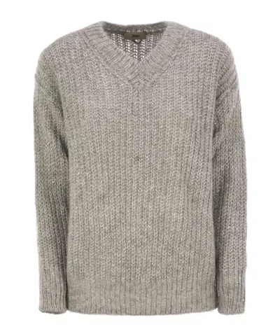 HERNO HERNO V-NECK KNITTED SWEATER