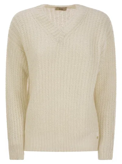 HERNO HERNO V NECK SWEATER