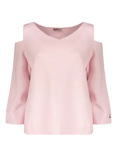 Herno V-neck Top In Pink
