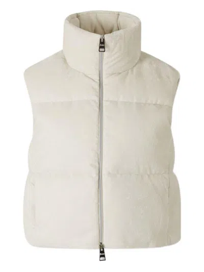 Herno Velvet Down Jacket In White