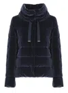 Herno Coats Blue And Green In Blue