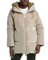 Herno Velvet Down Jacket In Neutral