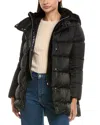 Herno Velvet Puffer Down Coat In Multi