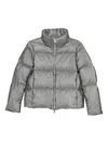 Herno Grey Quilted Jacket In Gray