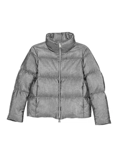 HERNO VELVET SHORT DOWN JACKET